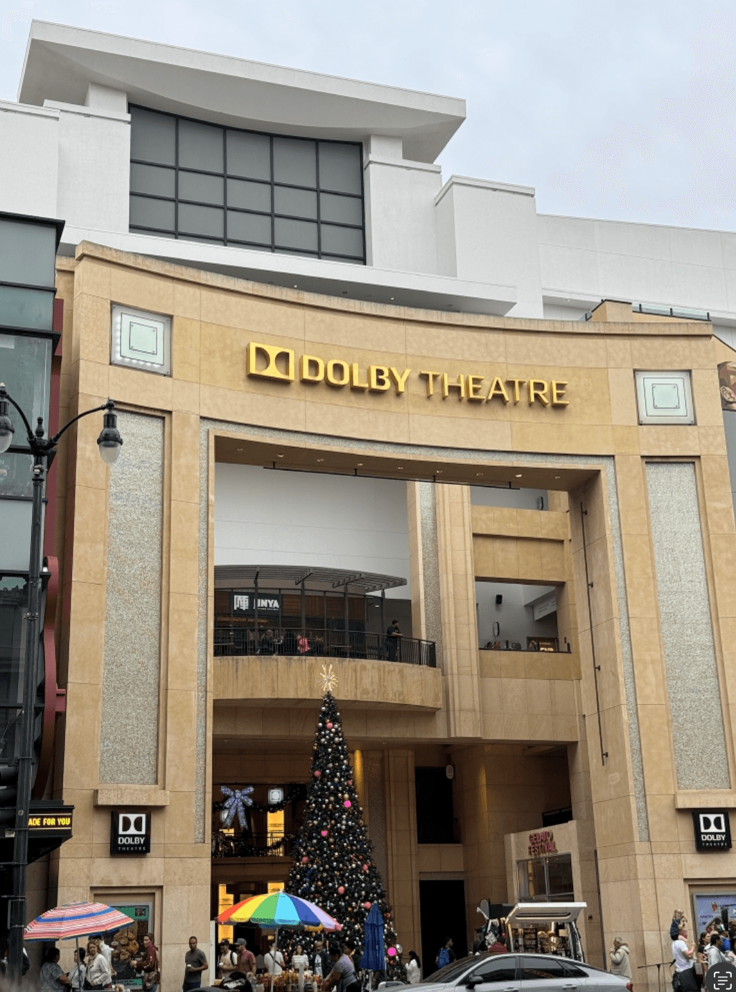 好萊塢星光大道Walk of Fame
中國劇院TCL Chinese Theatre
好萊塢高地中心（Hollywood & Highland Center）
杜比戲院 Dolby Theatre