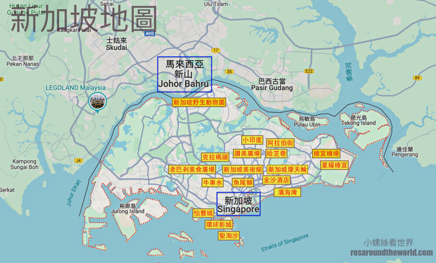 新加坡景點地圖
