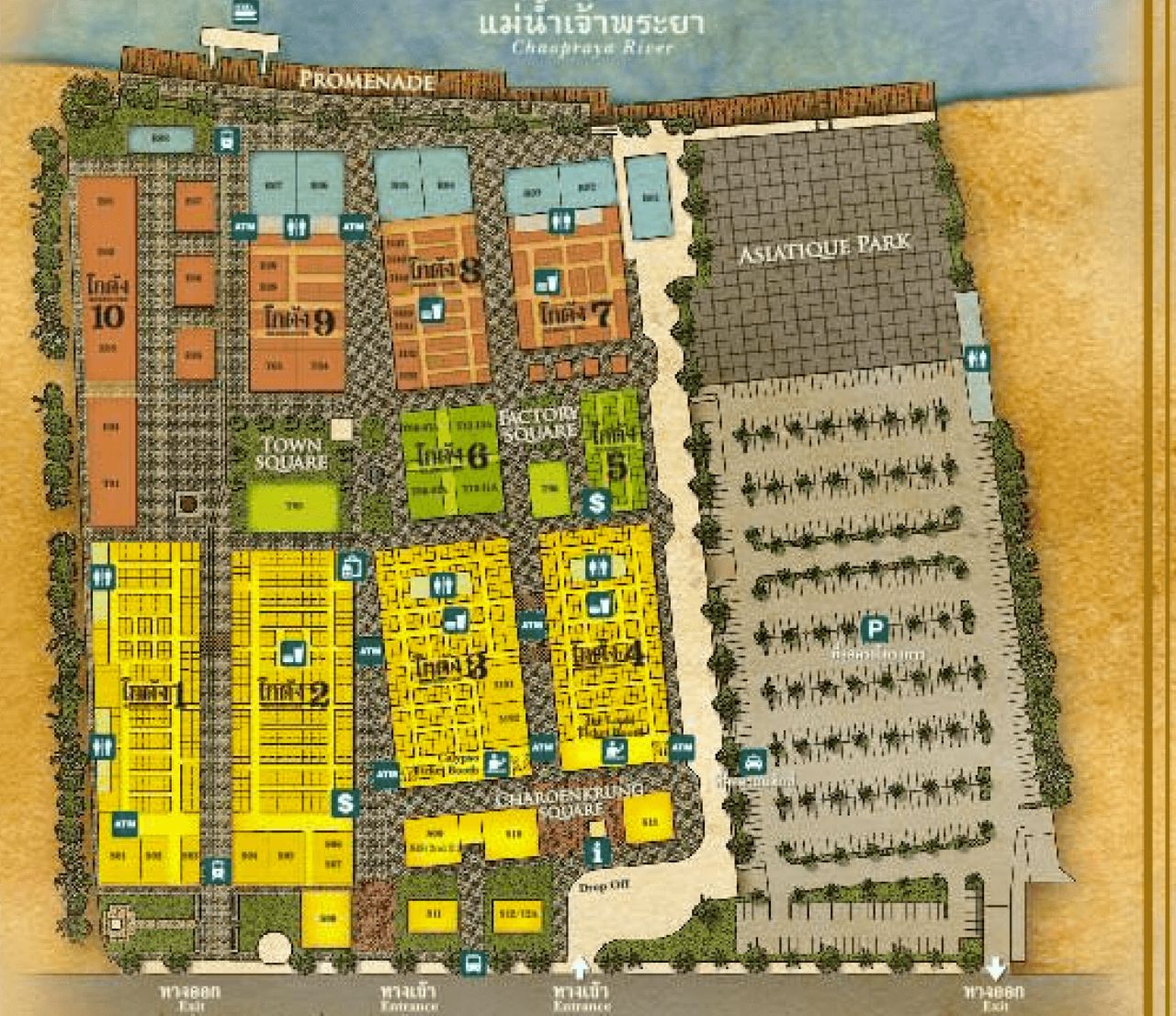 【Asiatique河濱夜市】免費接駁船、營業時間&舊倉庫改建酒吧 - 第3張圖 【Asiatique河濱夜市】免費接駁船、營業時間&舊倉庫改建酒吧