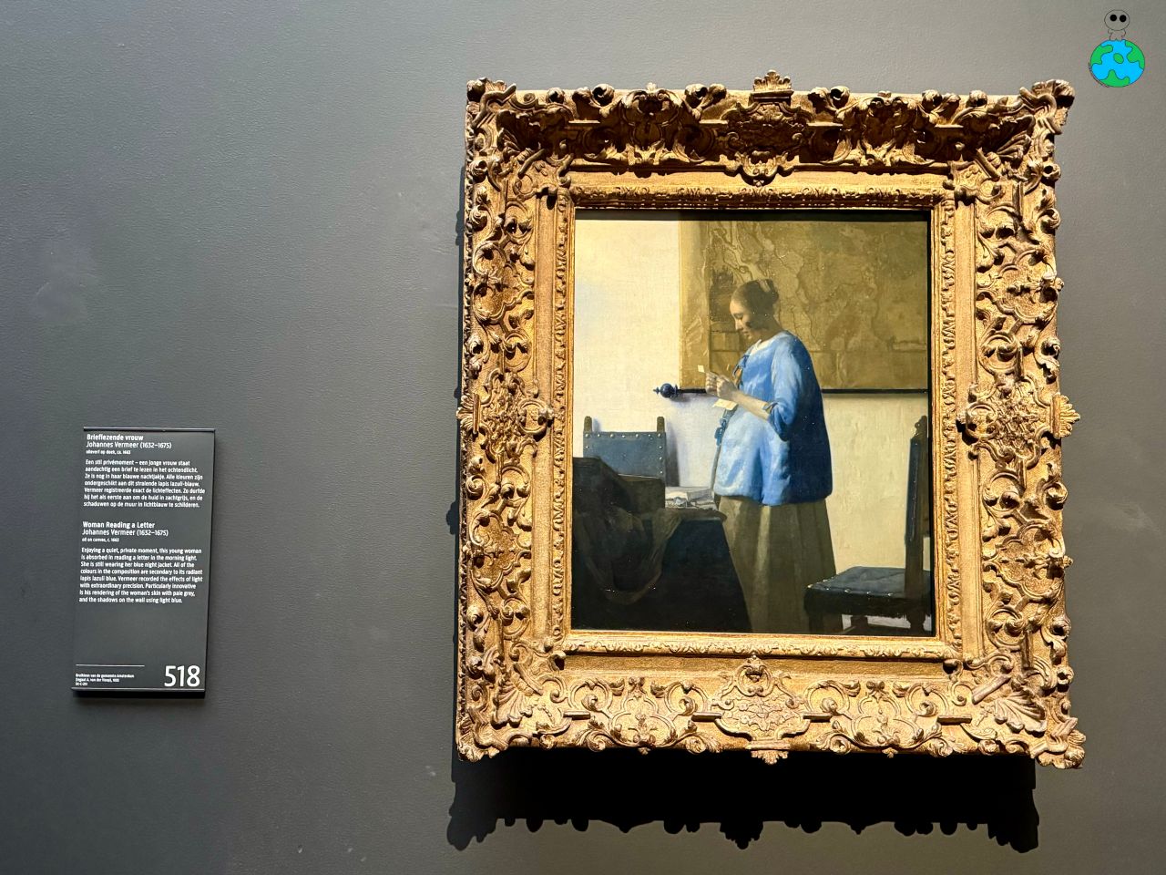 【2025荷蘭國家博物館攻略】Rijksmuseum 必看/門票/預約,阿姆斯特丹景點 - 第7張圖 荷蘭國家博物館 讀信的藍衣少婦