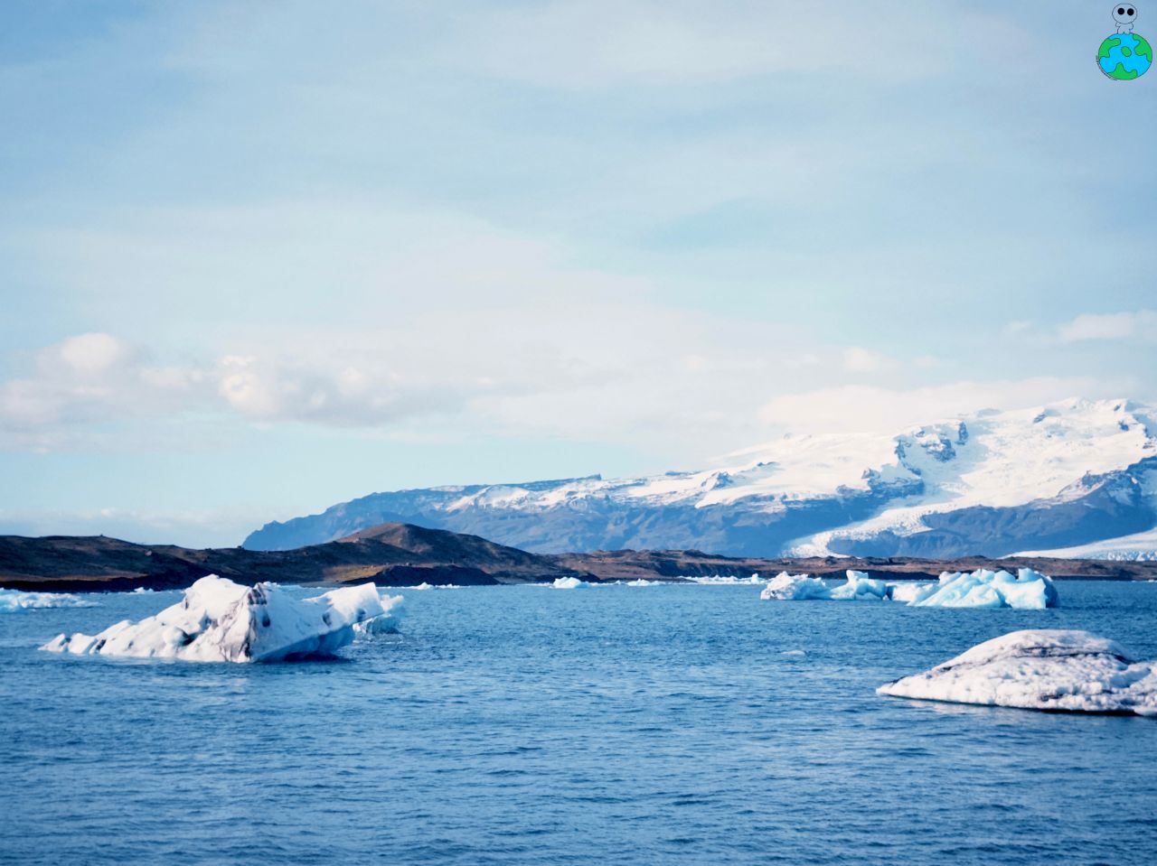 【冰島景點】Jökulsárlón 傑古沙龍冰河湖遊船、住宿、鑽石沙灘 - 第1張圖 瓦特納冰川國家公園內的Jökulsárlón