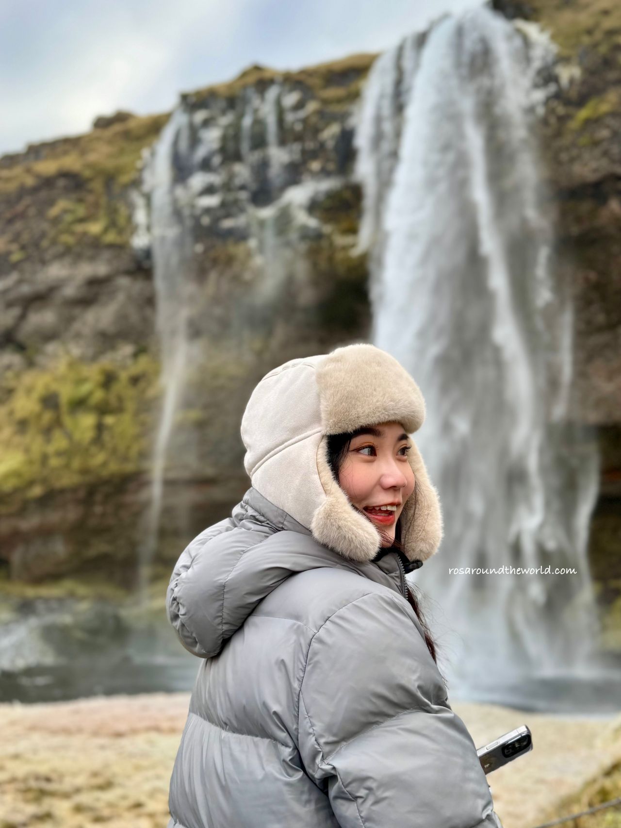 【冰島景點】塞里雅蘭瀑布Seljalandsfoss，水簾洞瀑布超震撼