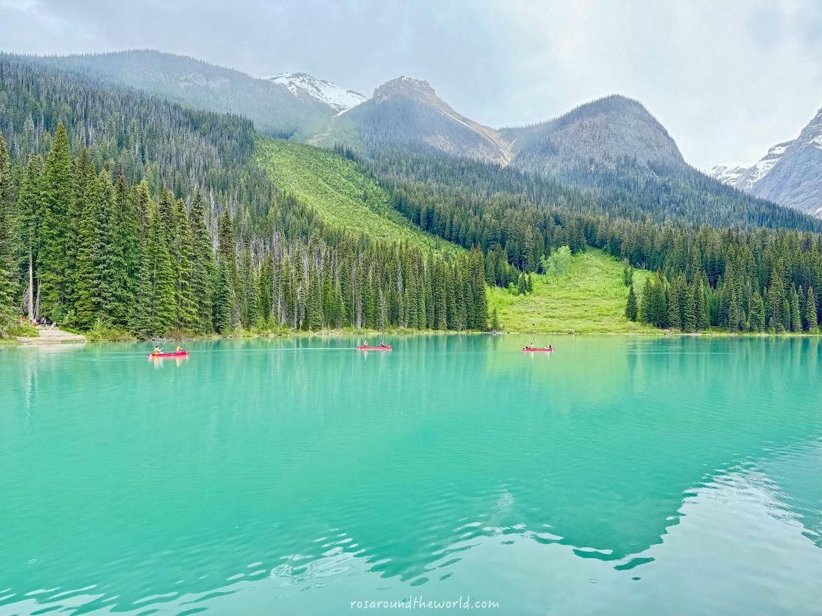 【幽鶴國家公園】Emerald Lake 翡翠湖划船、交通&住宿推薦 - 第2張圖