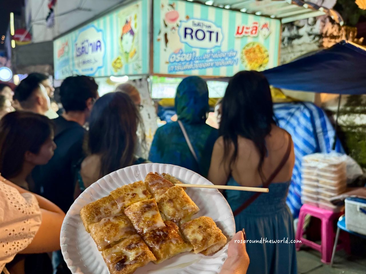 【清邁塔佩門美食】Rotee Pa Day香蕉煎餅,米其林必比登推薦Roti - 第2張圖