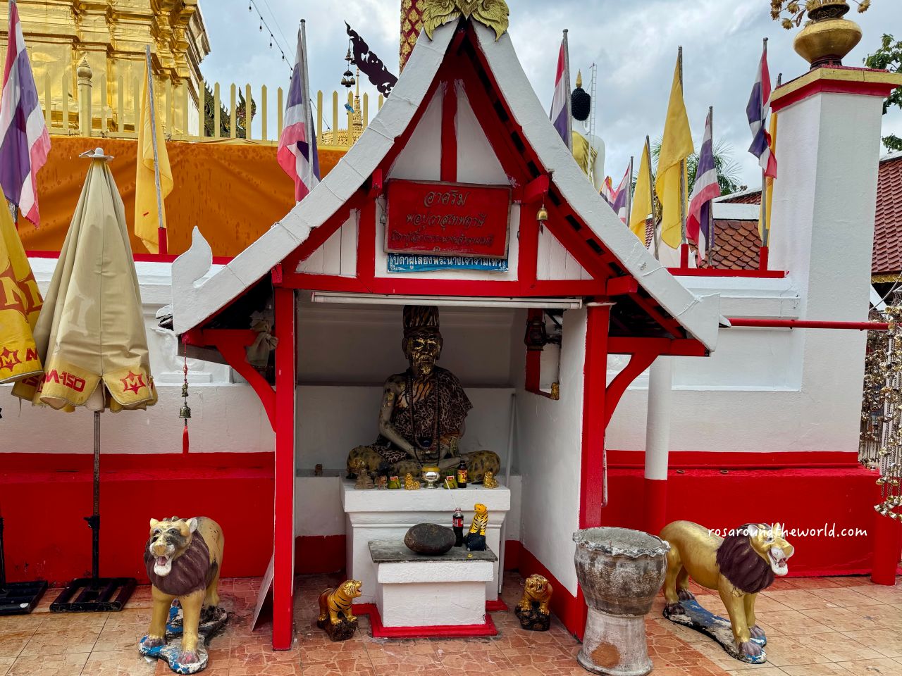 【清邁靈驗廟】清邁來康寺交通、拜法，當地人求財必去！