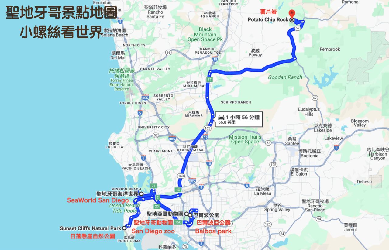 【聖地牙哥自由行】San Diego景點、治安、天氣，不開車交通攻略