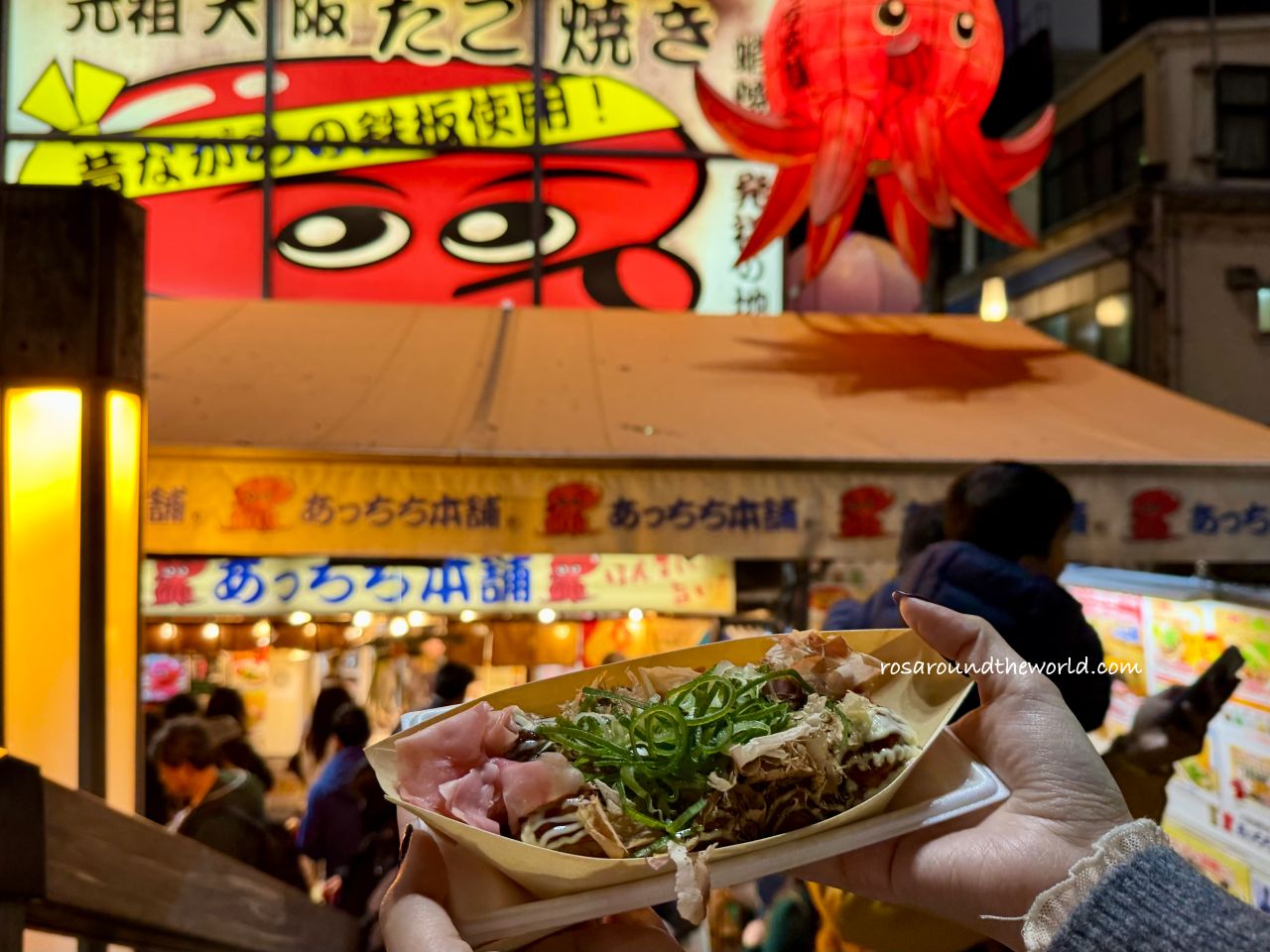 【大阪道頓堀美食】元祖章魚燒 あっちち本舗，大阪必吃章魚燒推薦