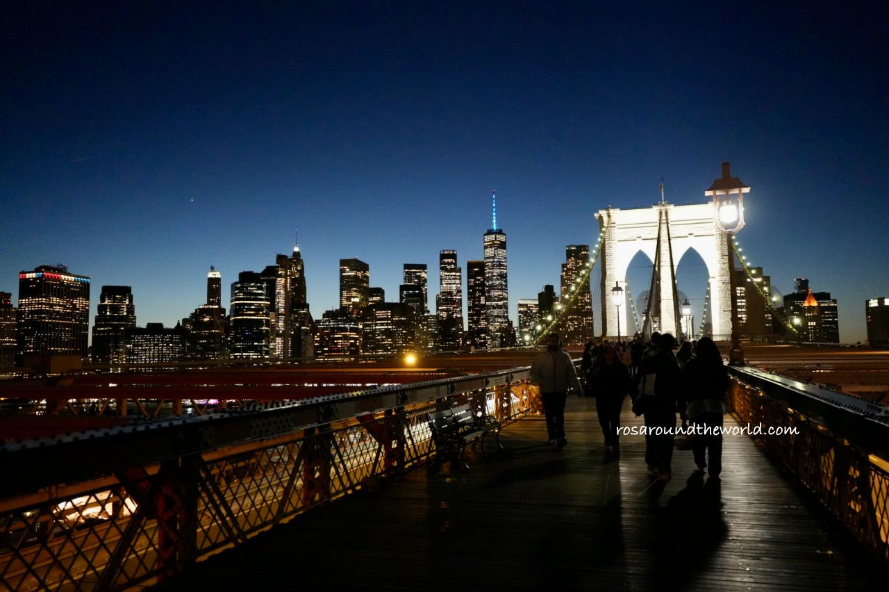 【紐約景點】布魯克林大橋夜景、DUMBO＆曼哈頓大橋機位